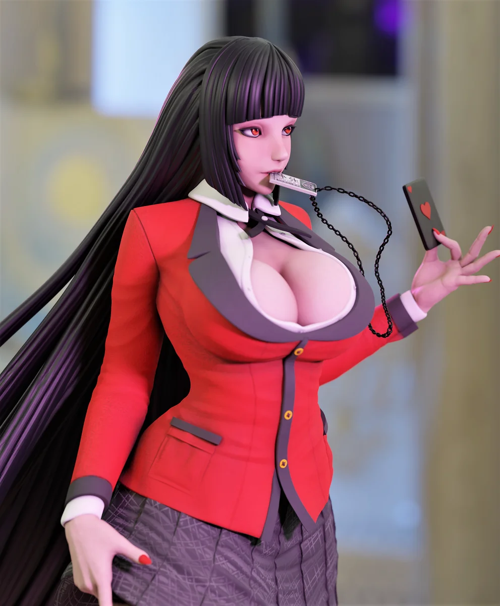 Yumeko | Fan Art | 3D Printed Resin Model Garage Kit | *Un-Painted* | Momoji 4