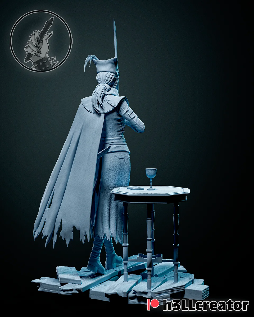 Lady Maria | Fan Art | 3D Printed Resin Model Garage Kit | *Un-Painted* | H3LL Creator 4