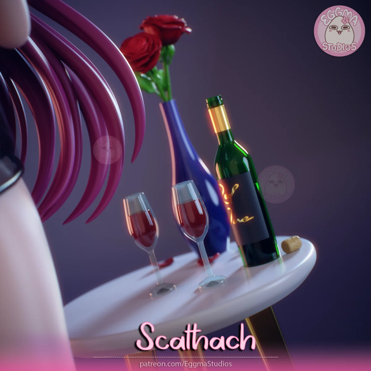 Scathach | Fan Art | 3D Printed Resin Model Garage Kit | *Un-Painted* | EggmaStudios 4