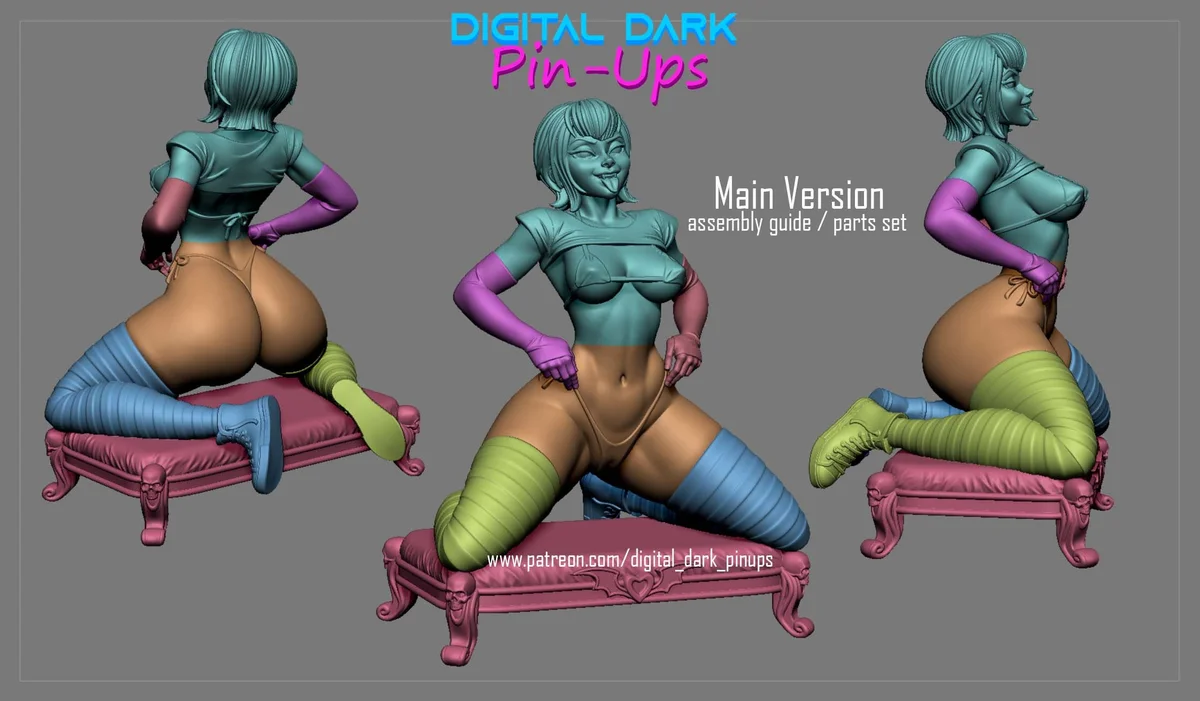 Mavis and Wednesday | Fan Art | 3D Printed Resin Model Garage Kit | *Un-Painted* | Digital Dark 3