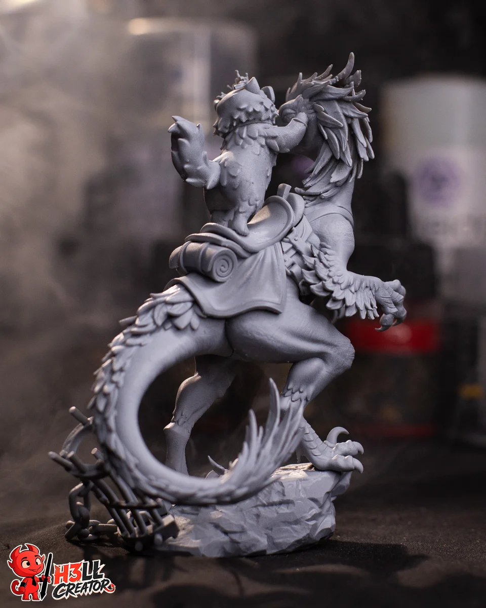 Mongo and Princess Donut | Fan Art | 3D Printed Resin Model Garage Kit | *Un-Painted* | H3LL Creator 12