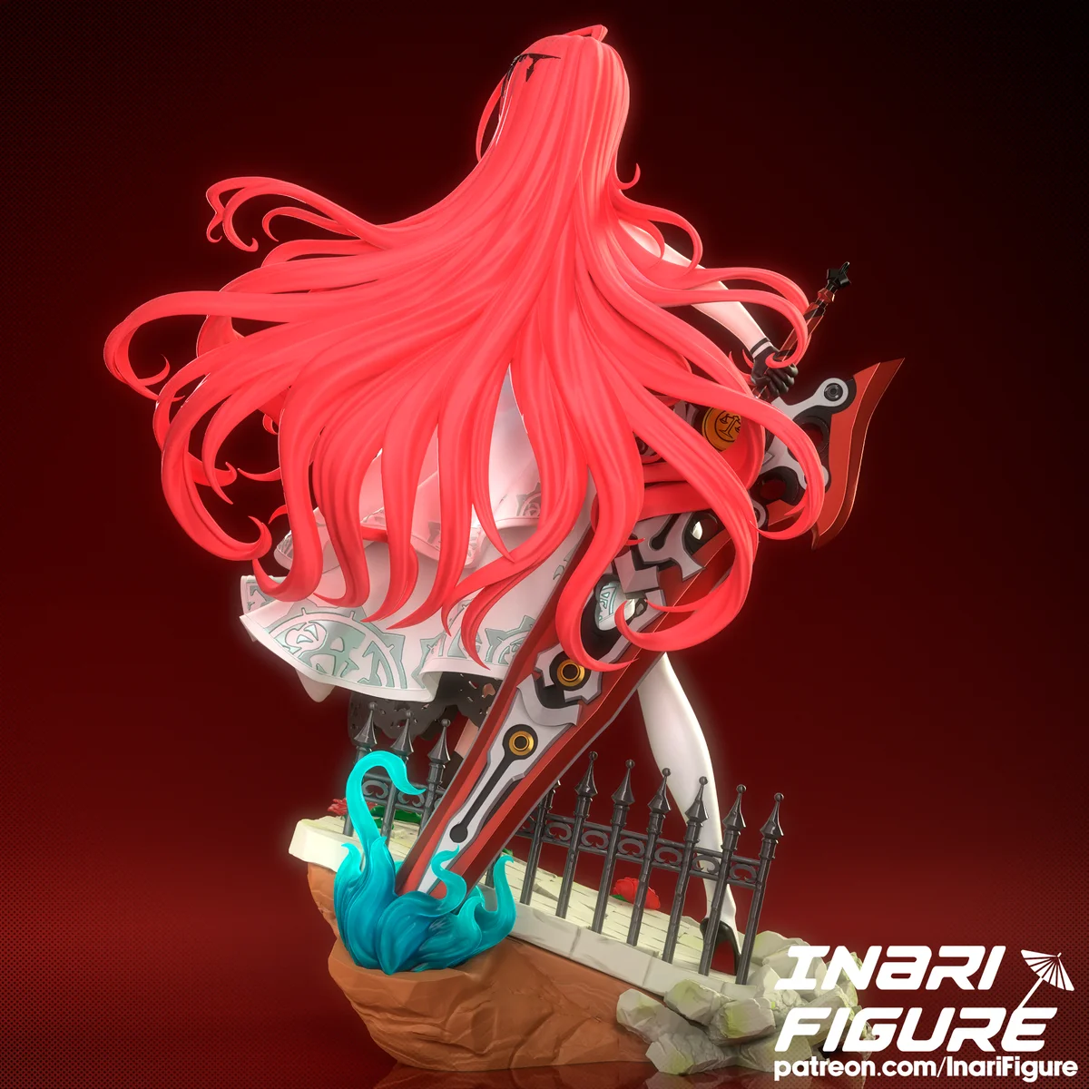Elizabeth Rosebloodflame | Fan Art | 3D Printed Resin Model Garage Kit | *Un-Painted* | Inari Figure 4