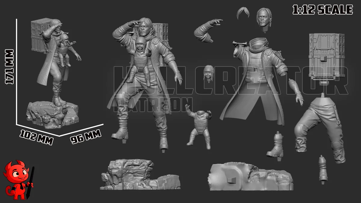 Sam Porter Bridges | Fan Art | 3D Printed Resin Model Garage Kit | *Un-Painted* | H3LL Creator 13