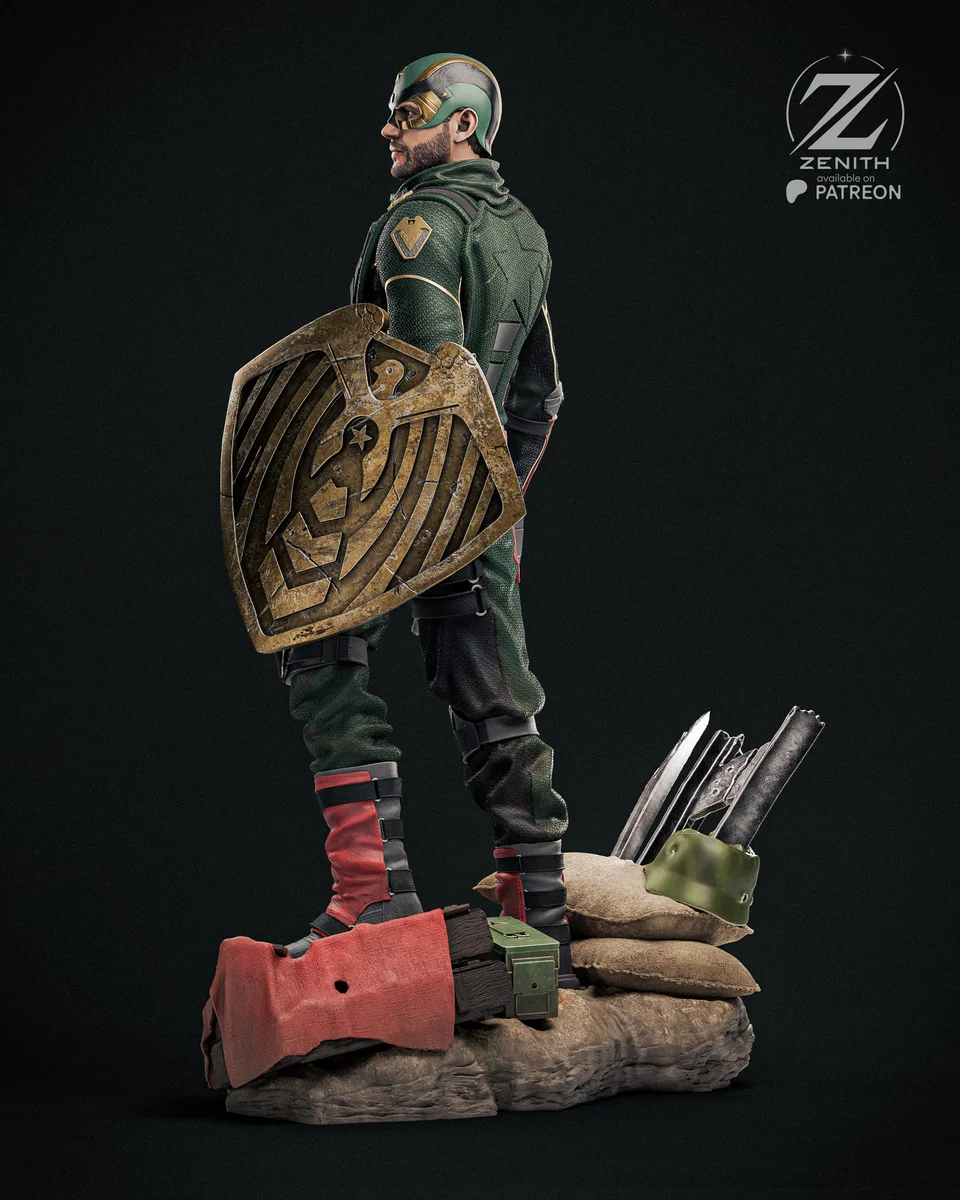 Soldier Boy | Fan Art | 3D Printed Resin Model Garage Kit | *Un-Painted* | Zenith Studios 5
