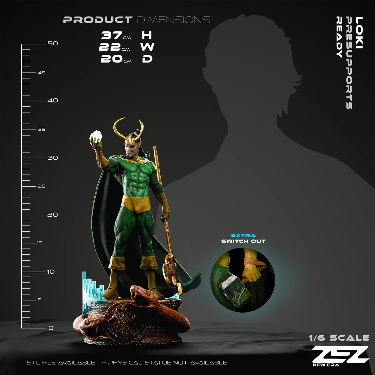 Loki Museum | Fan Art | 3D Printed Resin Model Garage Kit | *Un-Painted* | ZEZ Studio 10