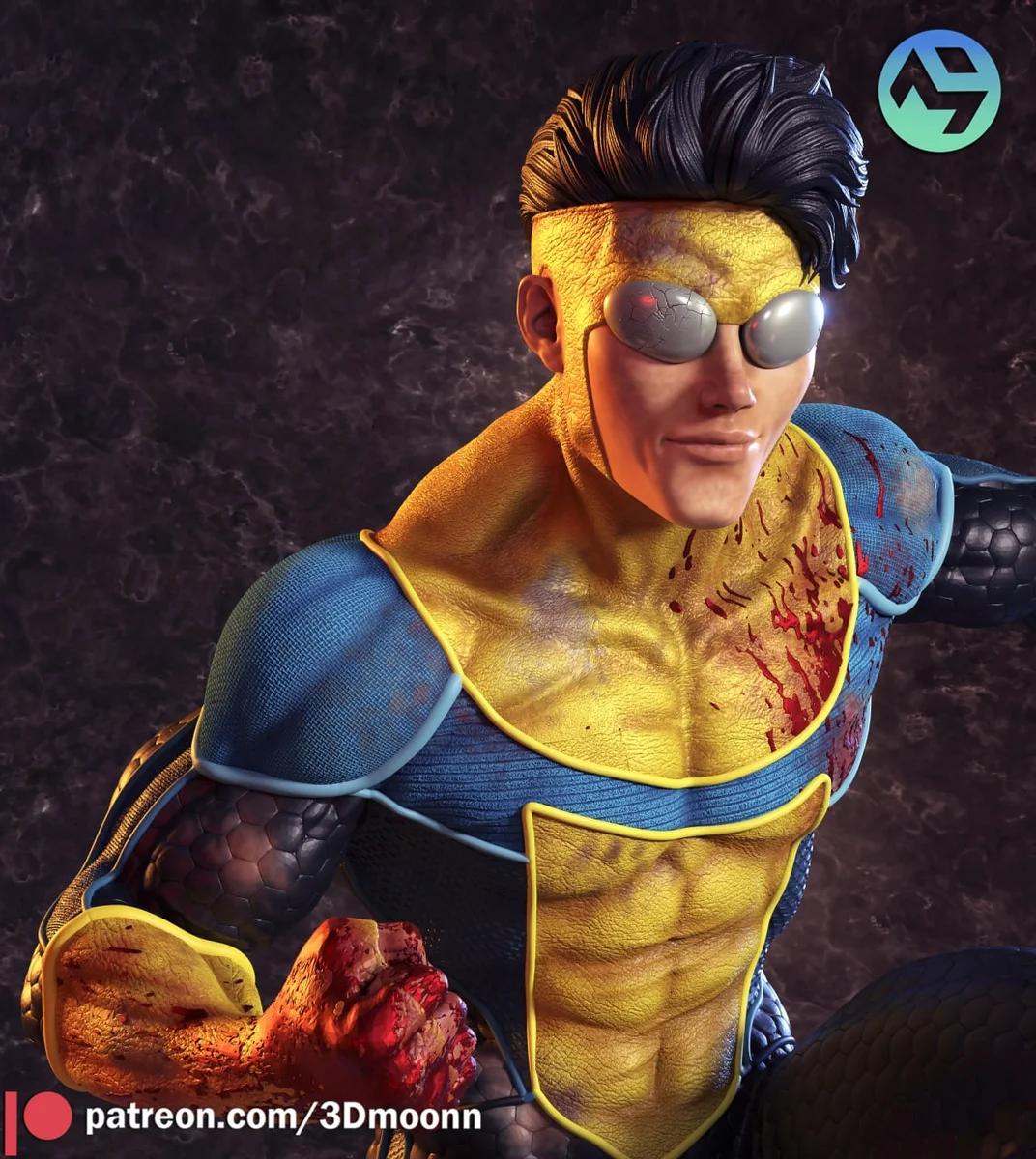 Invincible | Fan Art | 3D Printed Resin Model Garage Kit | *Un-Painted* | 3DMoonn 3