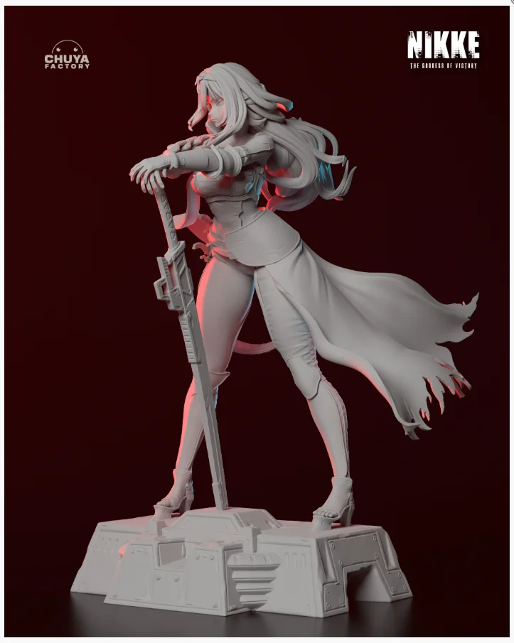Scarlet | Fan Art | 3D Printed Resin Model Garage Kit | *Un-Painted* | Chuya Factory 9