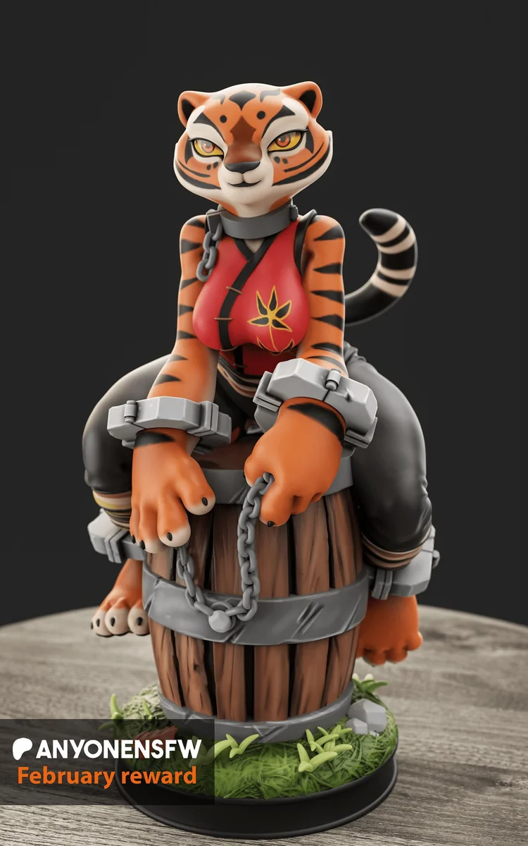 Tigress | Fan Art | 3D Printed Resin Model Garage Kit | *Un-Painted* | AnyoneNSFW
