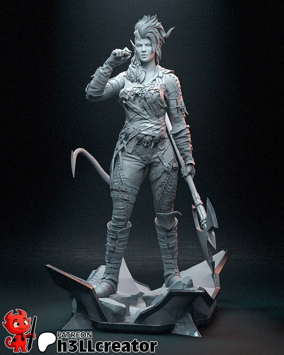 Karlach | Fan Art | 3D Printed Resin Model Garage Kit | *Un-Painted* | H3LL Creator 11