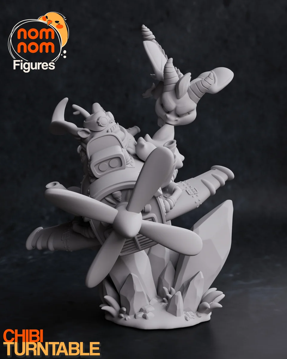 Chibi Spyro | Fan Art | 3D Printed Resin Model Garage Kit | *Un-Painted* | Nomnom 6