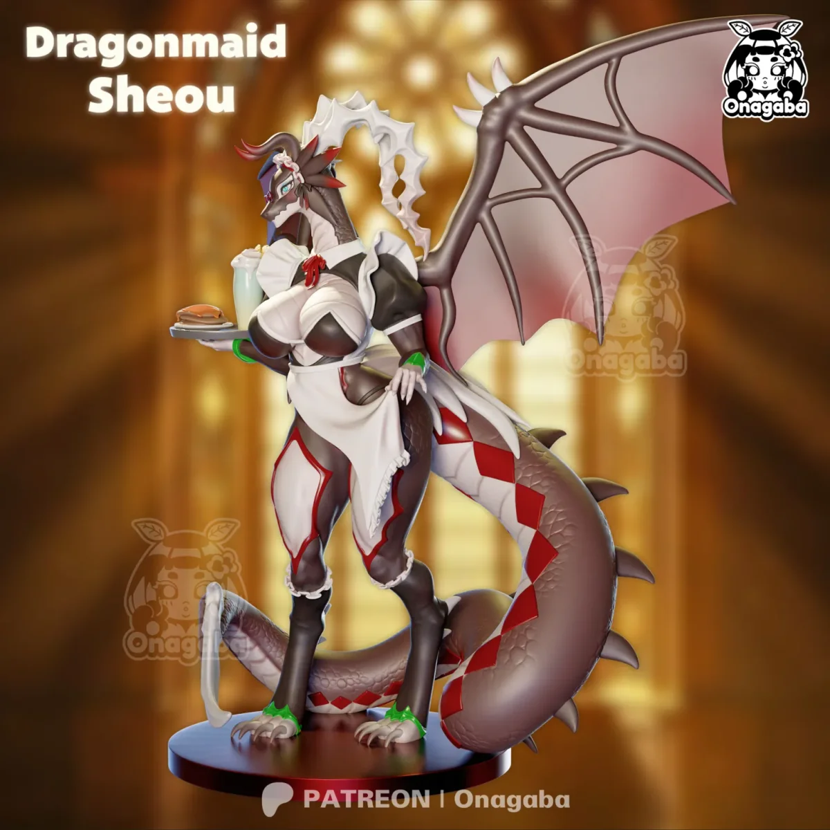 Dragonmaid Sheou | Fan Art | 3D Printed Resin Model Garage Kit | *Un-Painted* | ONAGABA 6