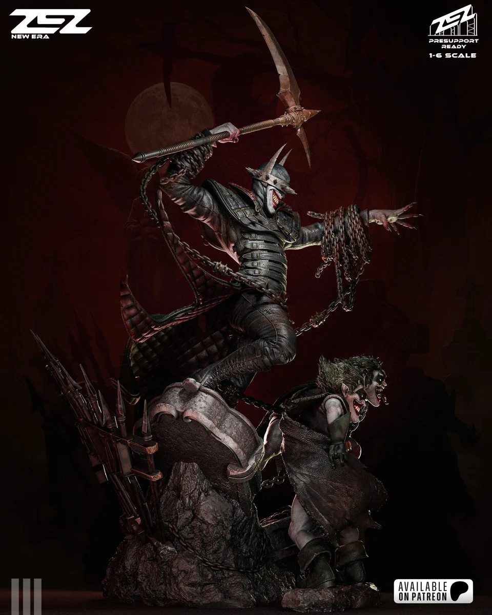 Batman Who Laughs | Fan Art | 3D Printed Resin Model Garage Kit | *Un-Painted* | ZEZ Studio 4