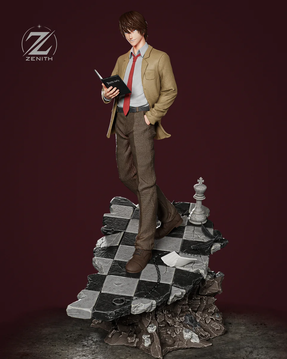 Light Yagami | Fan Art | 3D Printed Resin Model Garage Kit | *Un-Painted* | Zenith Studios 3