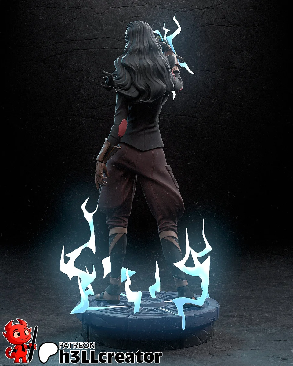 Asami Sato | Fan Art | 3D Printed Resin Model Garage Kit | *Un-Painted* | H3LL Creator 5