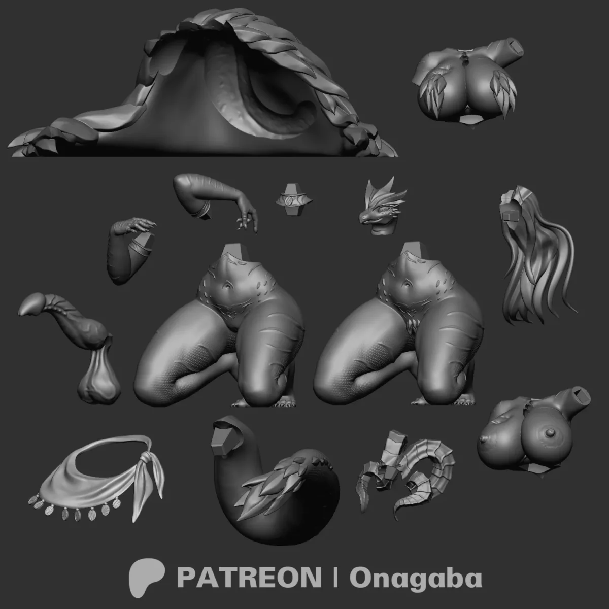 Kulve | Fan Art | 3D Printed Resin Model Garage Kit | *Un-Painted* | ONAGABA 18