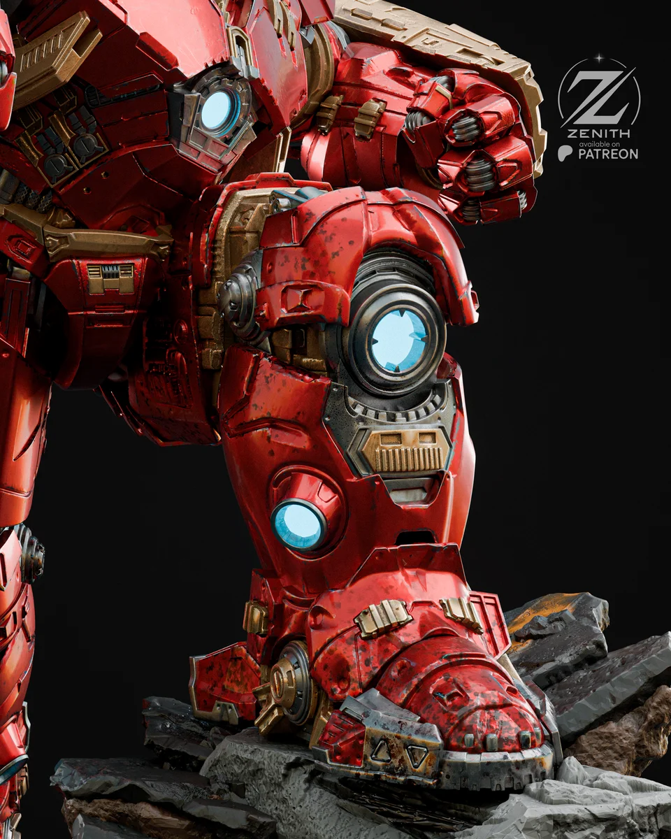Hulkbuster | Fan Art | 3D Printed Resin Model Garage Kit | *Un-Painted* | Zenith Studios 9