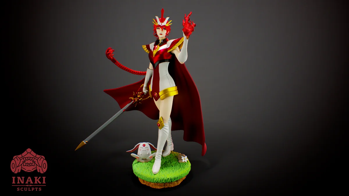 Hikaru | Fan Art | 3D Printed Resin Model Garage Kit | *Un-Painted* | Inaki Sculpts 3