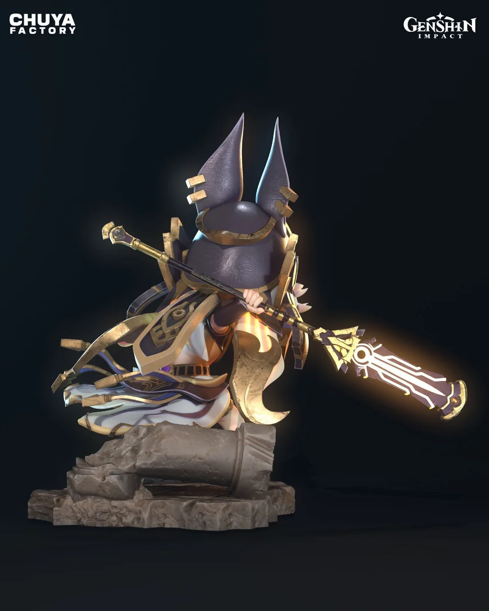 Chibi Cyno | Fan Art | 3D Printed Resin Model Garage Kit | *Un-Painted* | Chuya Factory 8