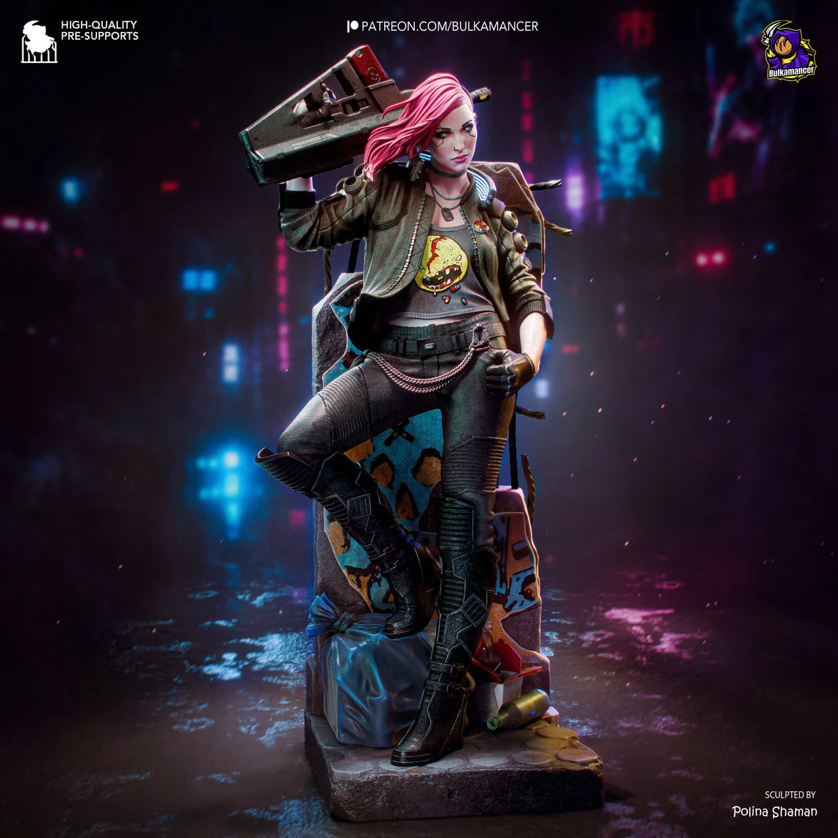 Valerie | Fan Art | 3D Printed Resin Model Garage Kit | *Un-Painted* | Bulkamancer 4