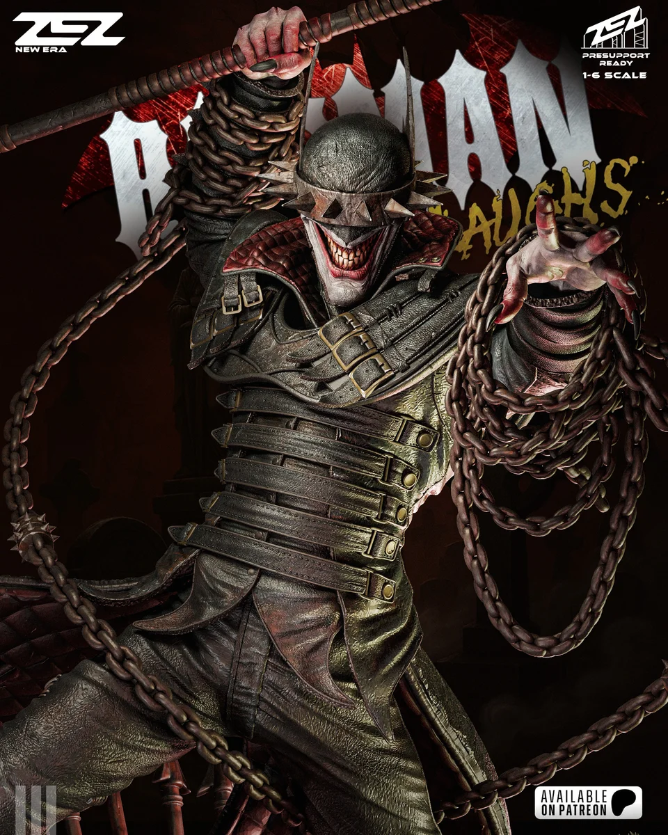 Batman Who Laughs | Fan Art | 3D Printed Resin Model Garage Kit | *Un-Painted* | ZEZ Studio 8