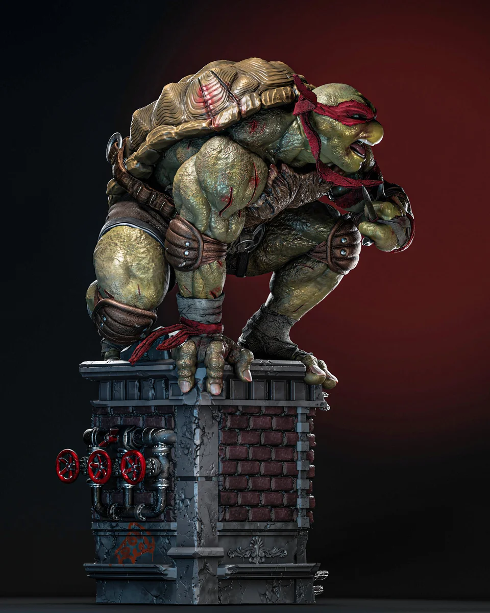 Raphael | Fan Art | 3D Printed Resin Model Garage Kit | *Un-Painted* | ZEZ Studio 6