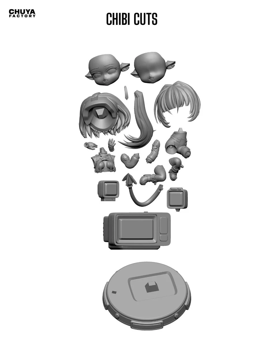 Chibi Jane Doe | Fan Art | 3D Printed Resin Model Garage Kit | *Un-Painted* | Chuya Factory 8