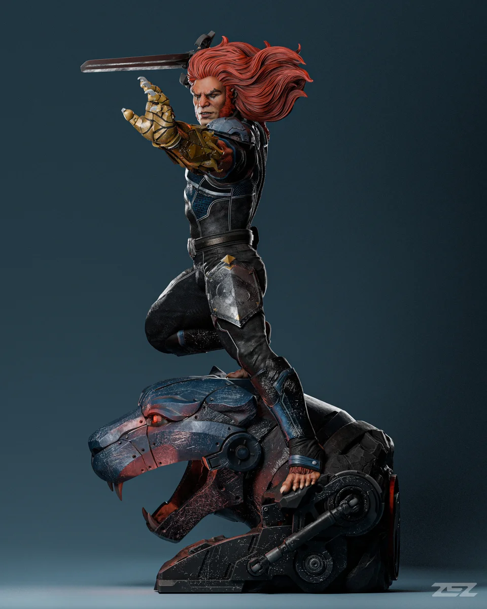 Lion-O | Fan Art | 3D Printed Resin Model Garage Kit | *Un-Painted* | ZEZ Studio 4