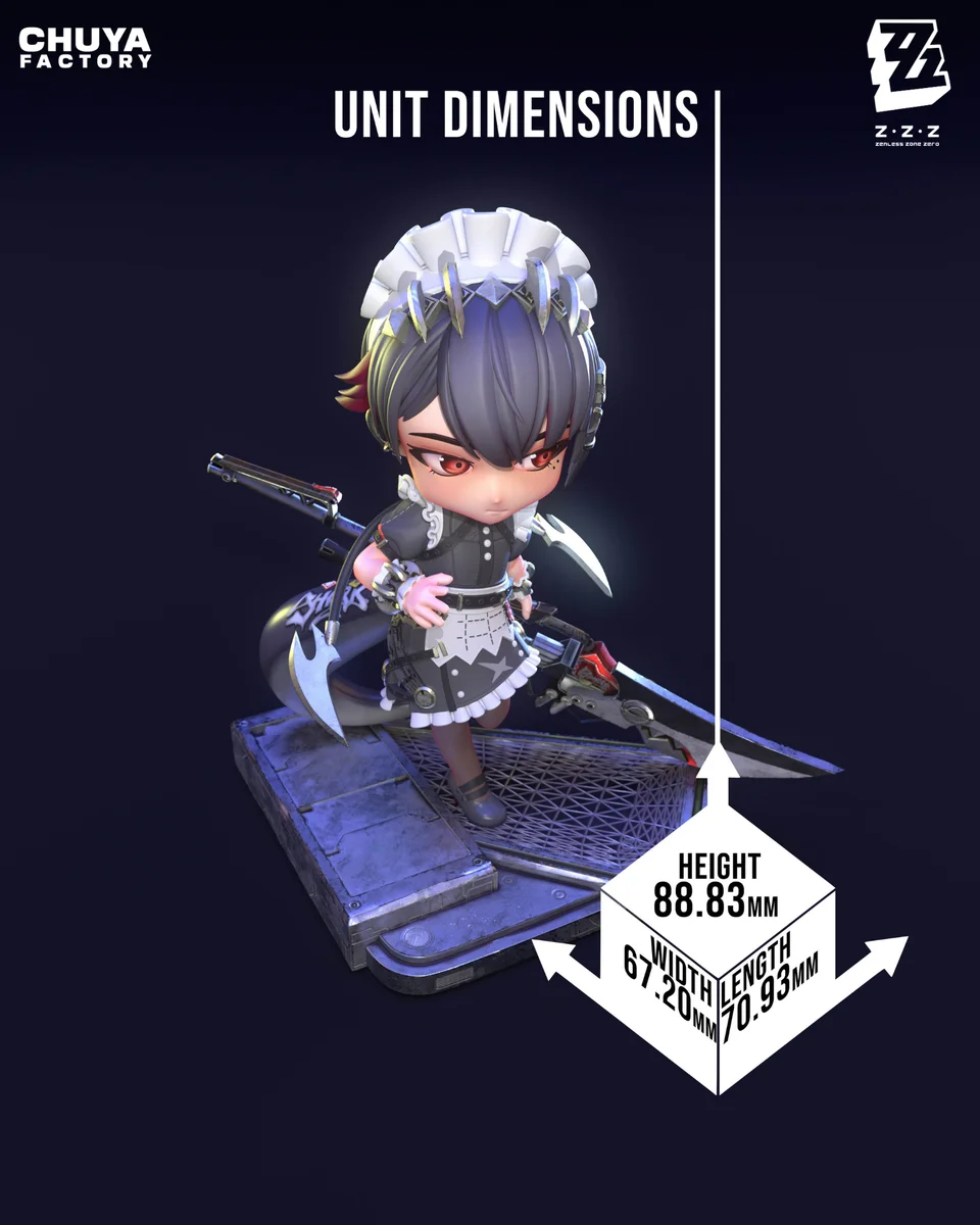 Chibi Ellen Joe | Fan Art | 3D Printed Resin Model Garage Kit | *Un-Painted* | Chuya Factory 17