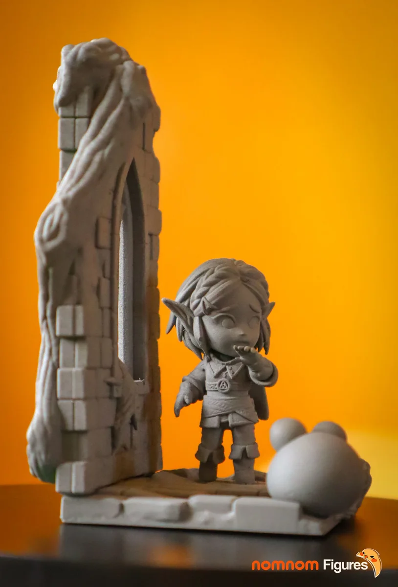 Chibi Zelda | Fan Art | 3D Printed Resin Model Garage Kit | *Un-Painted* | Nomnom 4