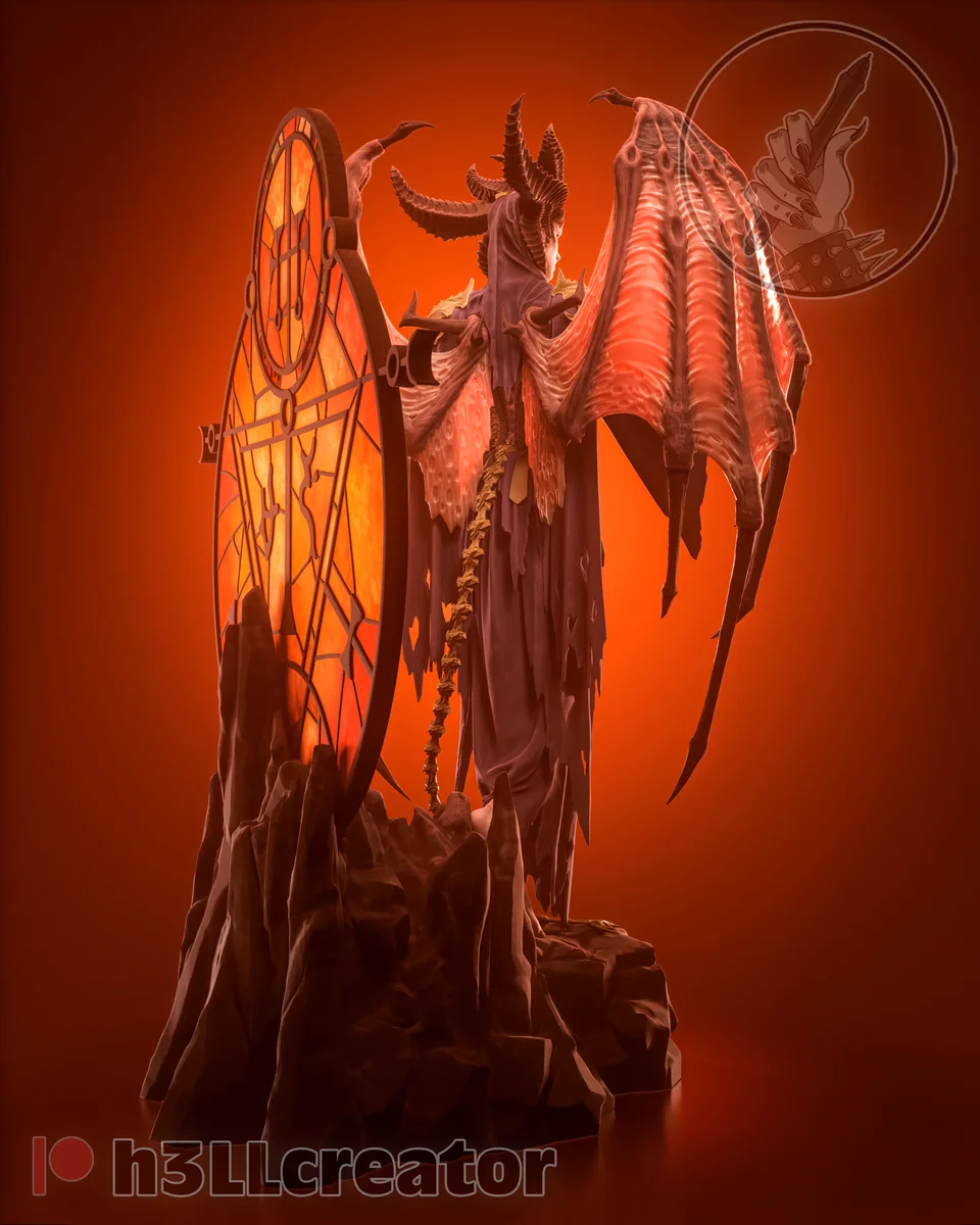 Lilith | Fan Art | 3D Printed Resin Model Garage Kit | *Un-Painted* | H3LL Creator 4