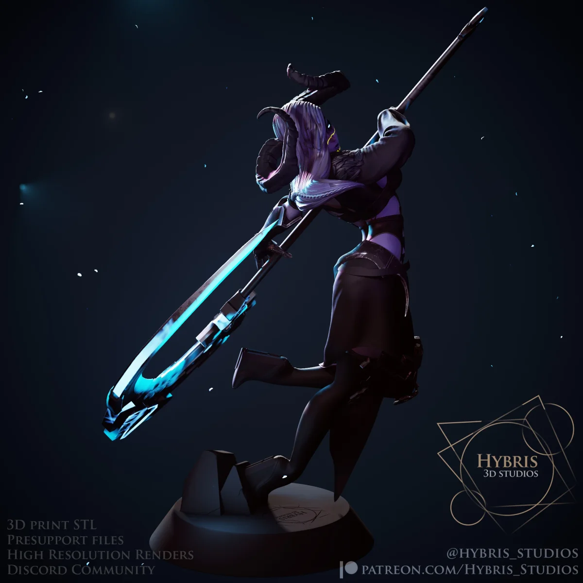 Liluth | Fan Art | 3D Printed Resin Model Garage Kit | *Un-Painted* | Hybris Studios 4