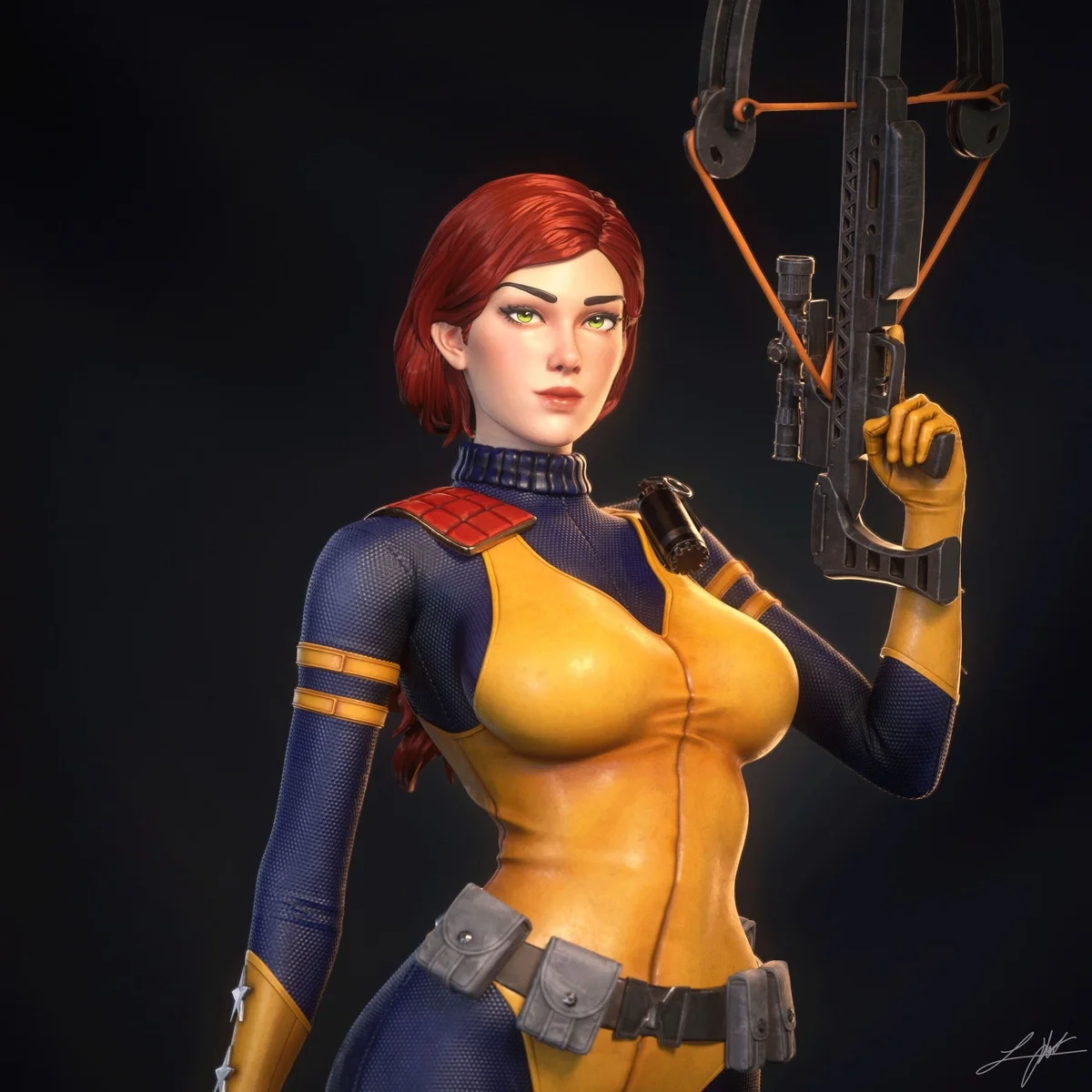 Scarlett | Fan Art | 3D Printed Resin Model Garage Kit | *Un-Painted* | Abe3D 12