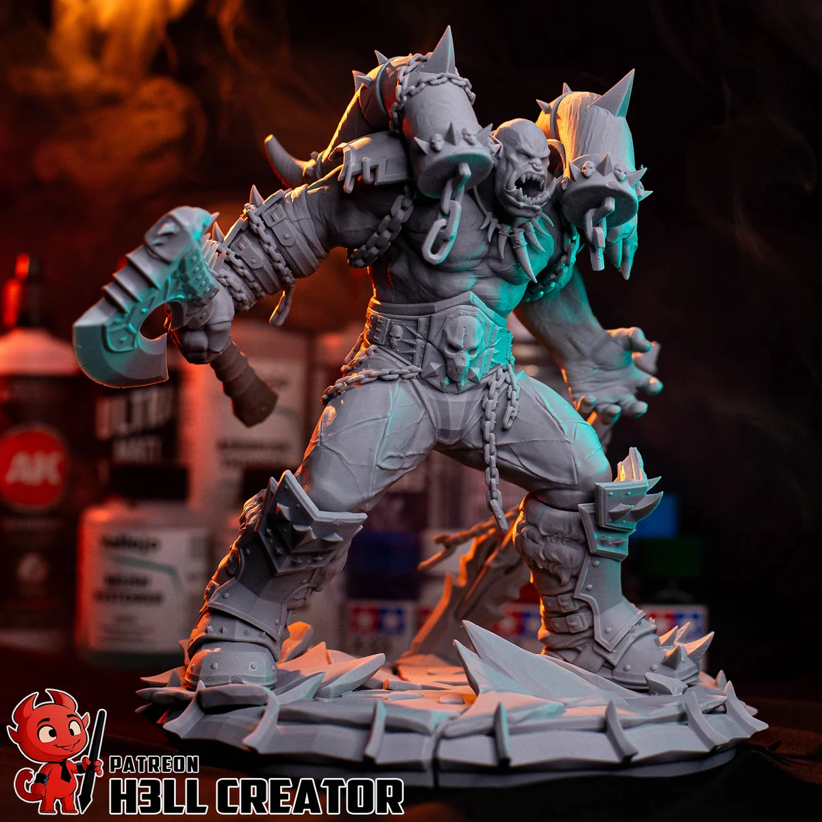 Garrosh Hellscream | Fan Art | 3D Printed Resin Model Garage Kit | *Un-Painted* | H3LL Creator 12