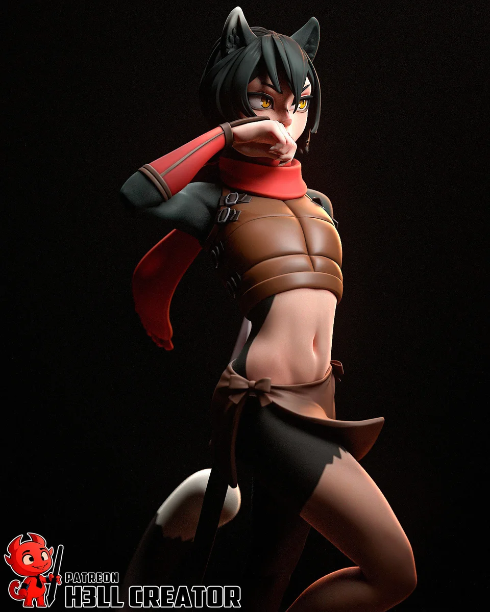 Izutsumi | Fan Art | 3D Printed Resin Model Garage Kit | *Un-Painted* | H3LL Creator 3
