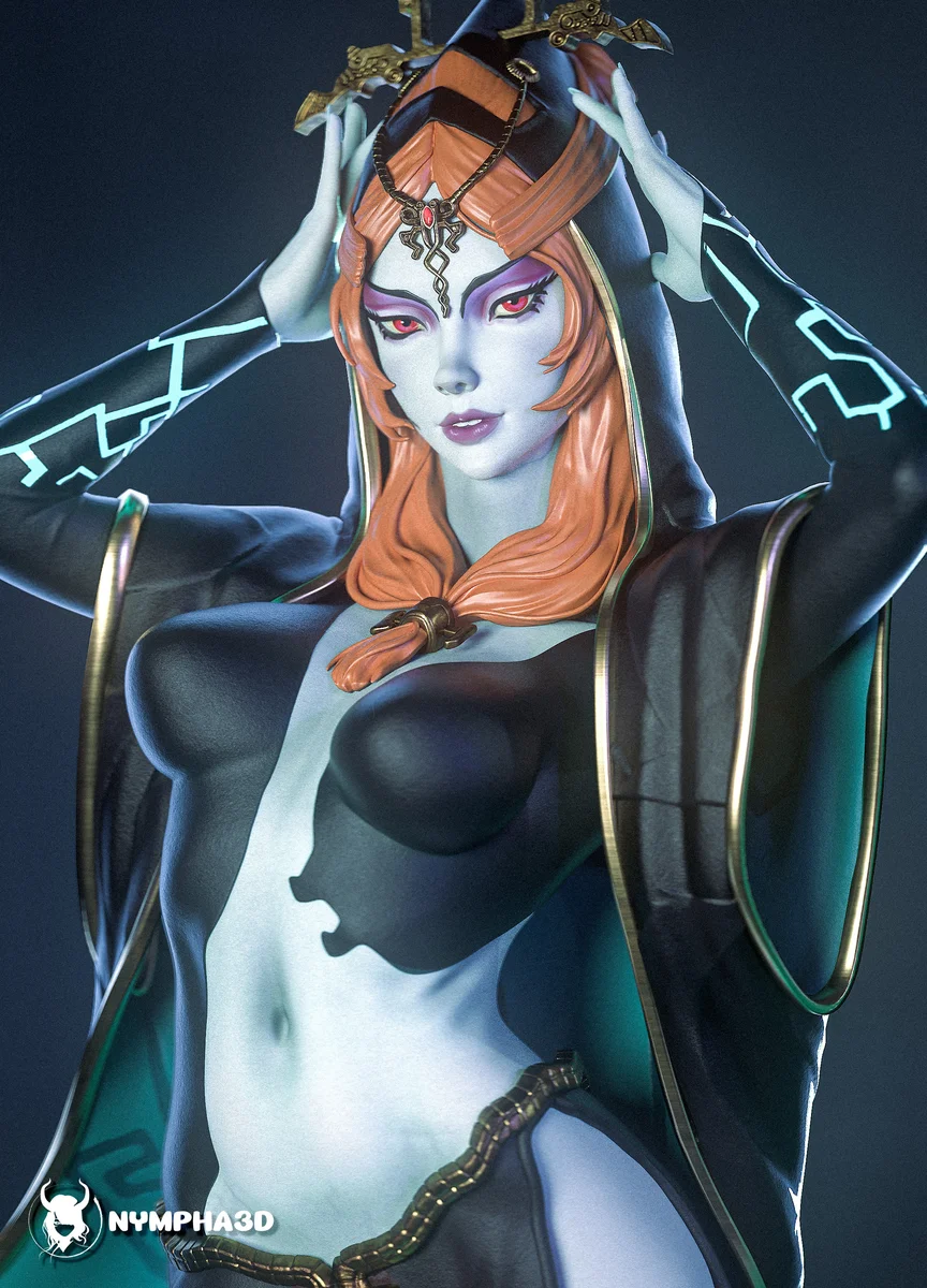 Midna | Fan Art | 3D Printed Resin Model Garage Kit | *Un-Painted* | Nympha3D 9
