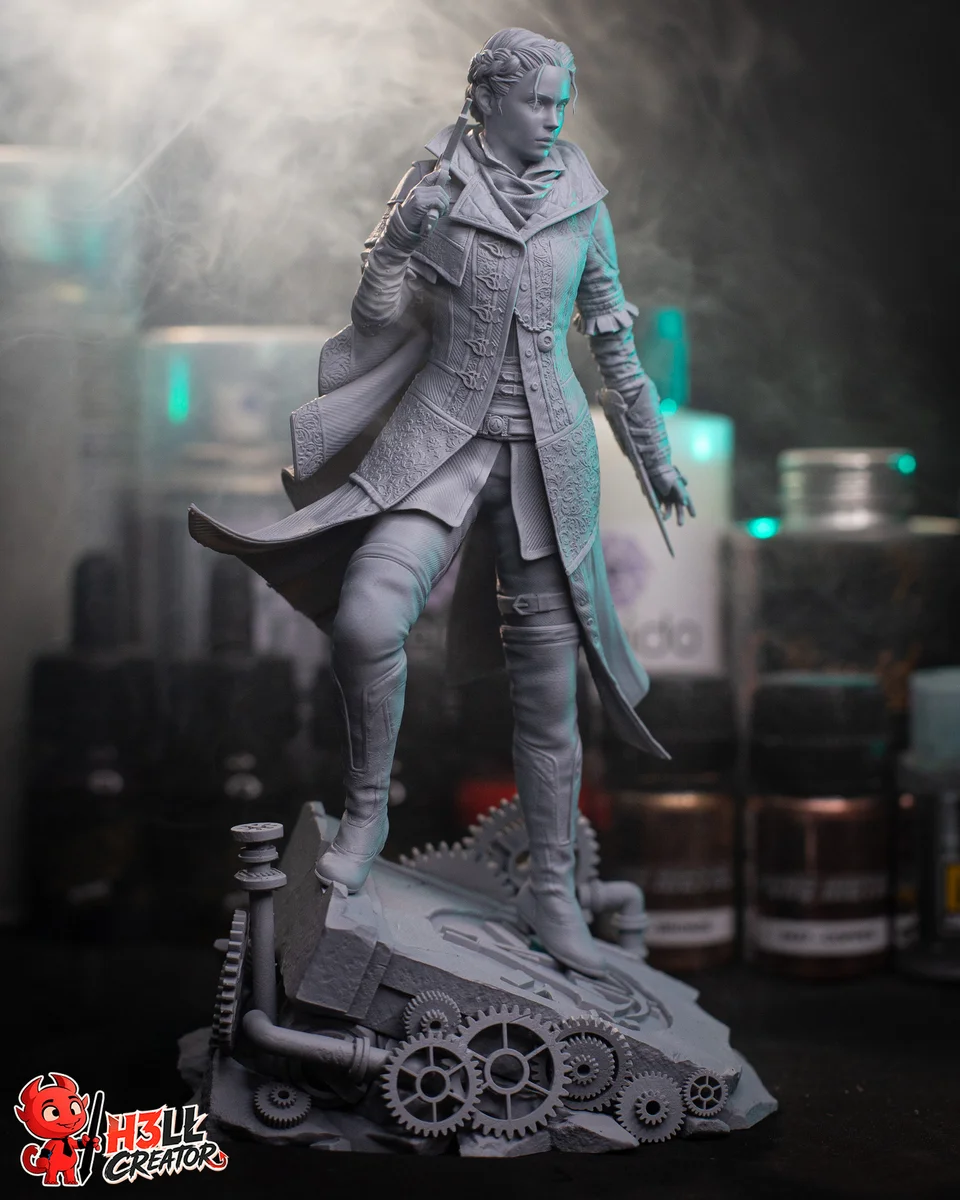 Evie Frye | Fan Art | 3D Printed Resin Model Garage Kit | *Un-Painted* | H3LL Creator 10