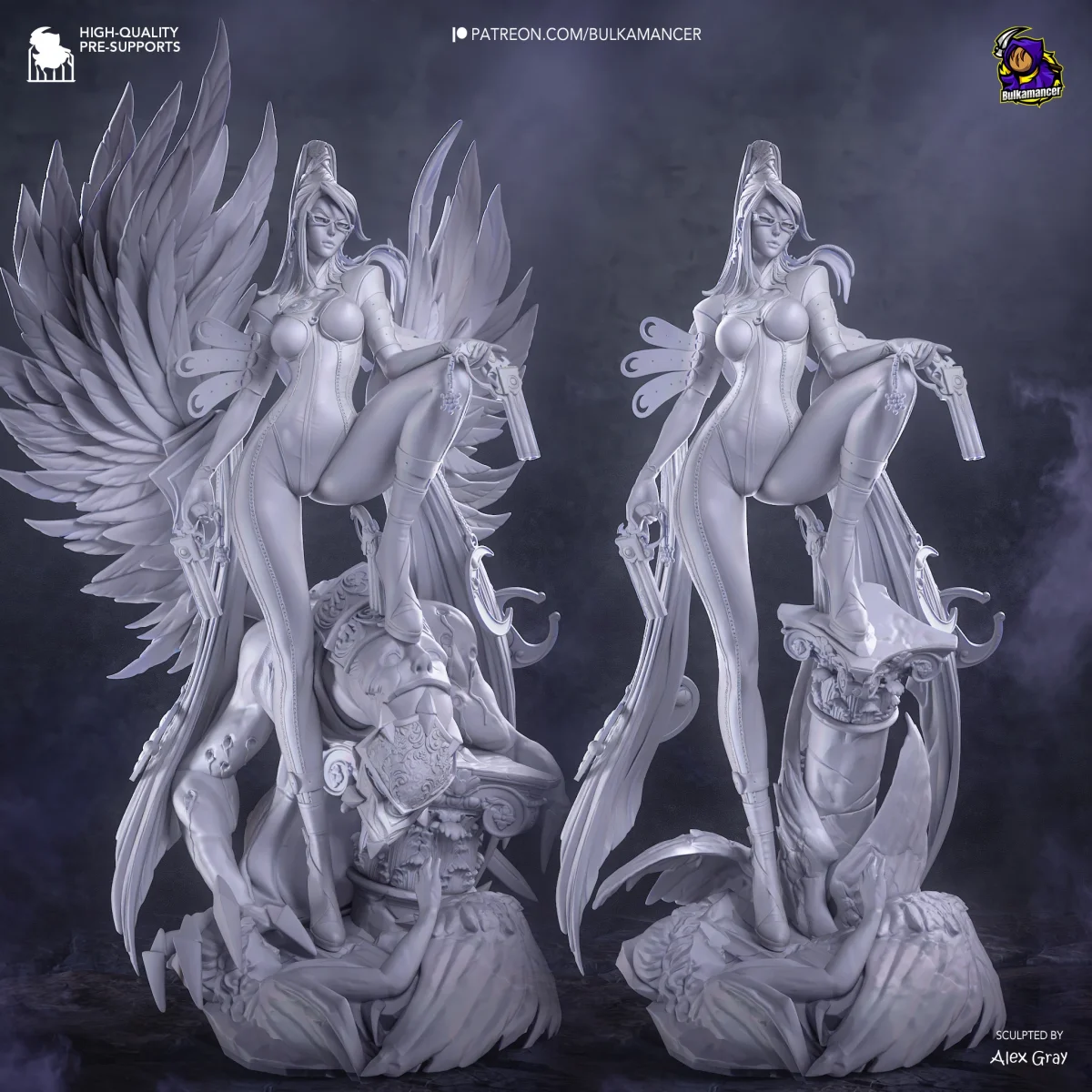 Bayonetta | Fan Art | 3D Printed Resin Model Garage Kit | *Un-Painted* | Bulkamancer 6