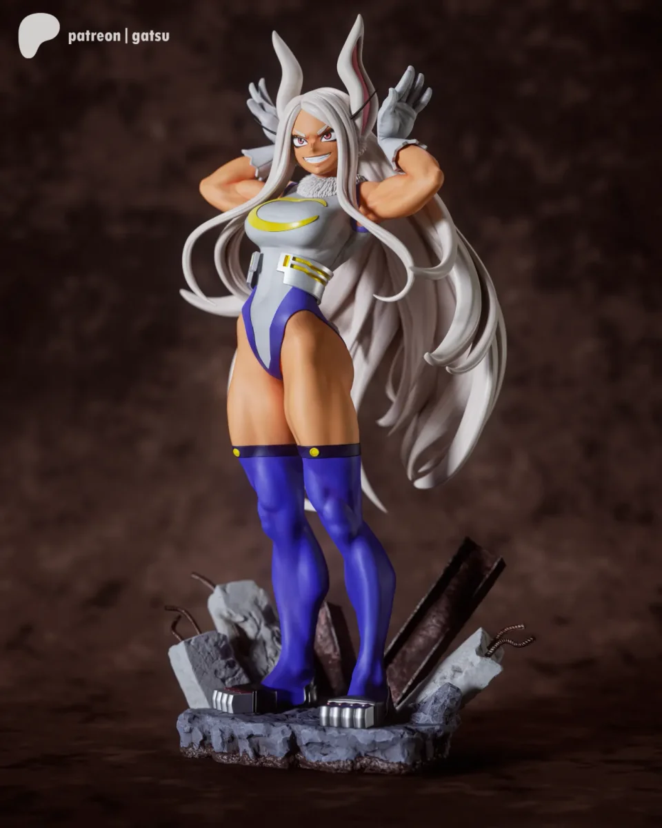 Mirko | Fan Art | 3D Printed Resin Model Garage Kit | *Un-Painted* | Gatsu Studios 5