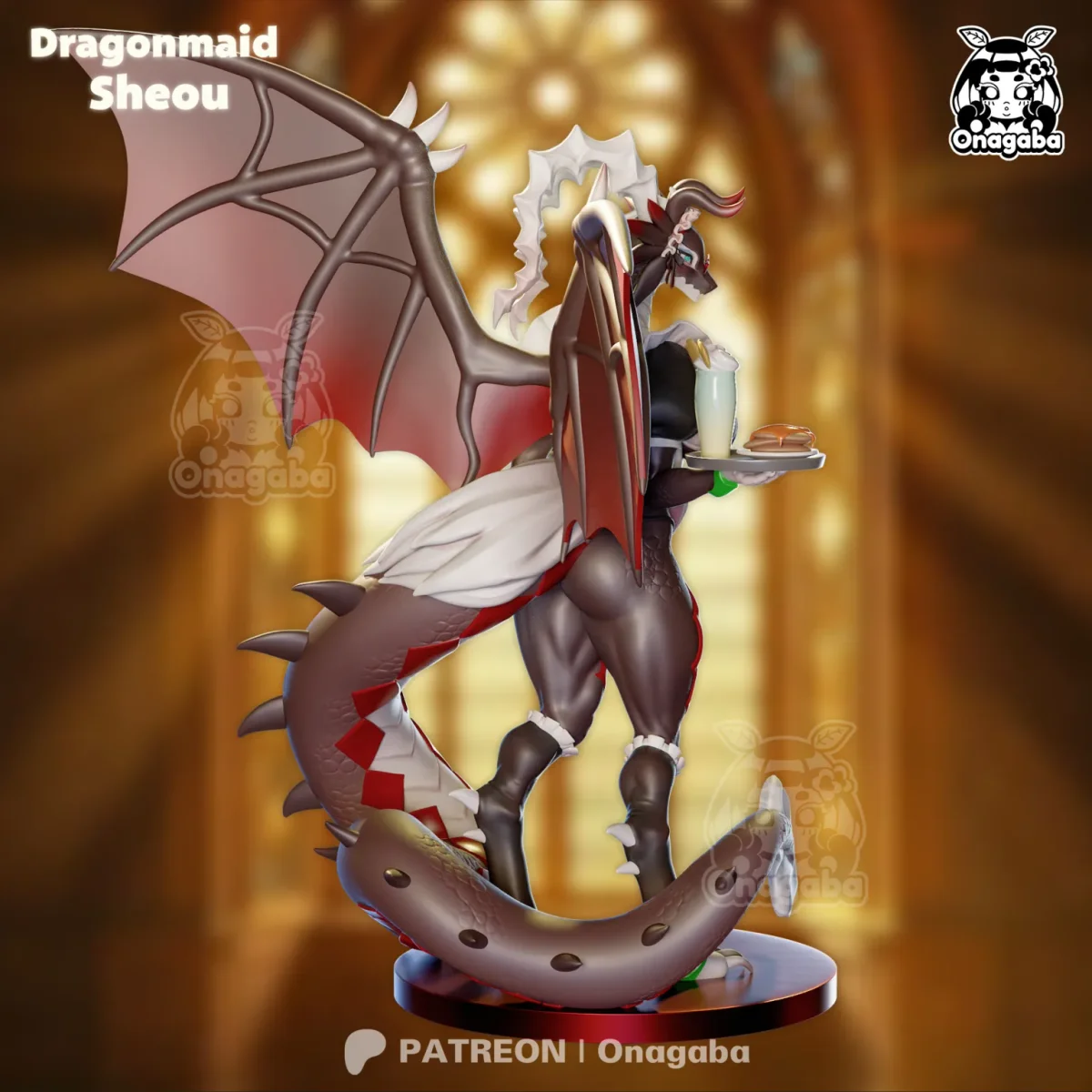 Dragonmaid Sheou | Fan Art | 3D Printed Resin Model Garage Kit | *Un-Painted* | ONAGABA 13