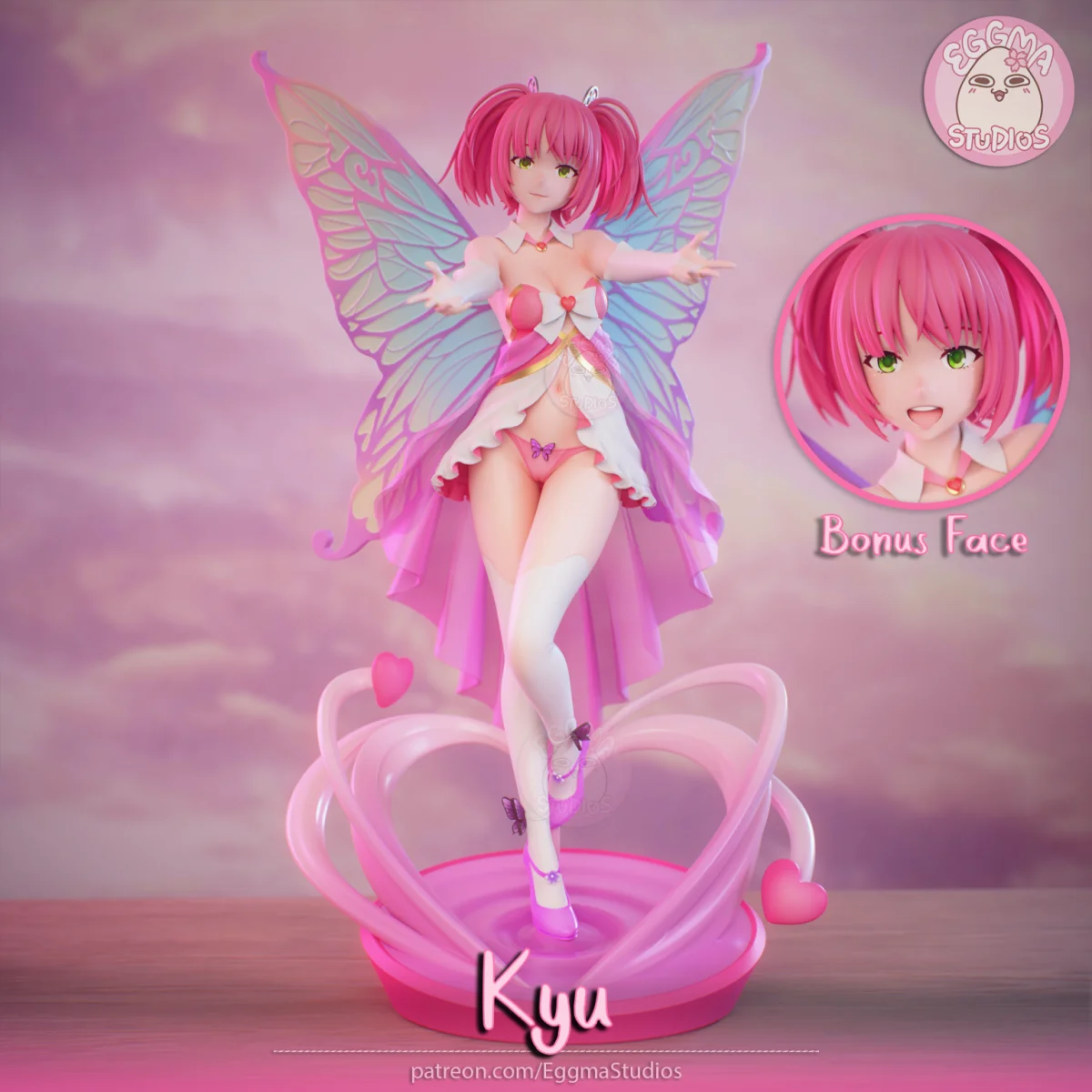 Kyu Sugardust | Fan Art | 3D Printed Resin Model Garage Kit | *Un-Painted* | EggmaStudios 3