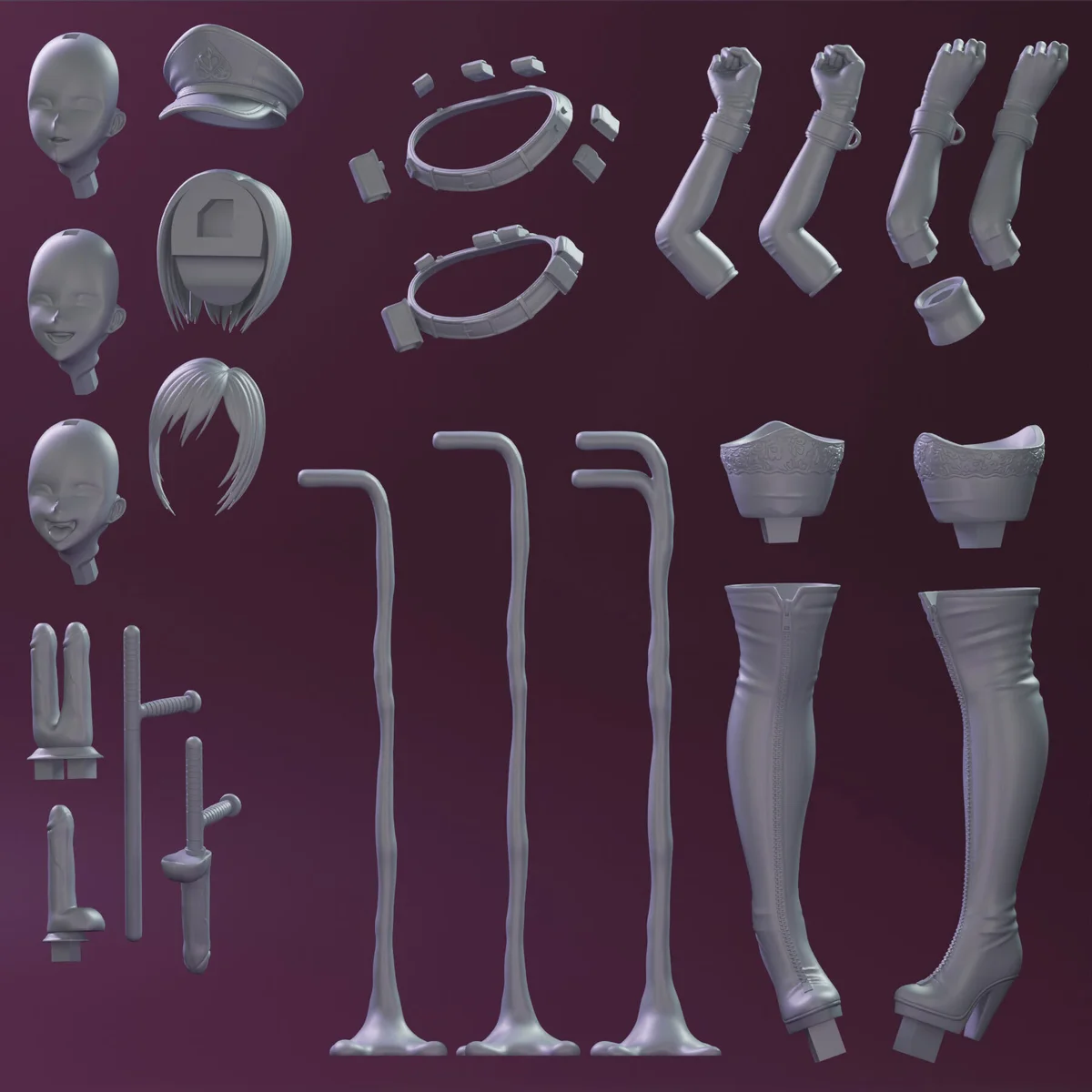 Naomi | Fan Art | 3D Printed Resin Model Garage Kit | *Un-Painted* | KiTNo 10