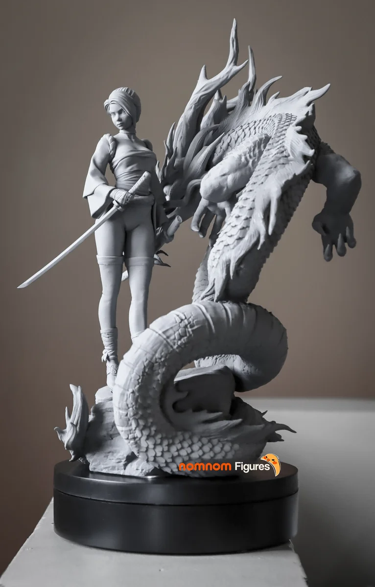 Ryuu Masamune | Fan Art | 3D Printed Resin Model Garage Kit | *Un-Painted* | Nomnom 9