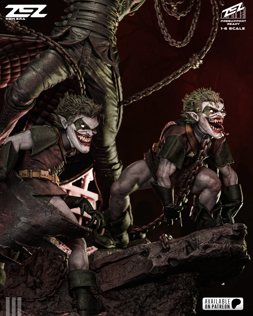 Batman Who Laughs | Fan Art | 3D Printed Resin Model Garage Kit | *Un-Painted* | ZEZ Studio 6