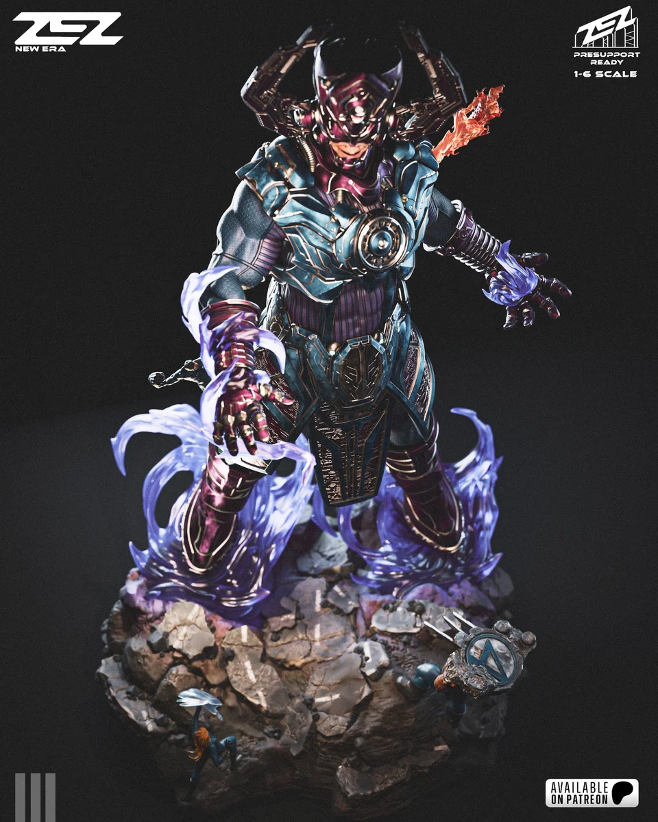 Galactus | Fan Art | 3D Printed Resin Model Garage Kit | *Un-Painted* | ZEZ Studio 9