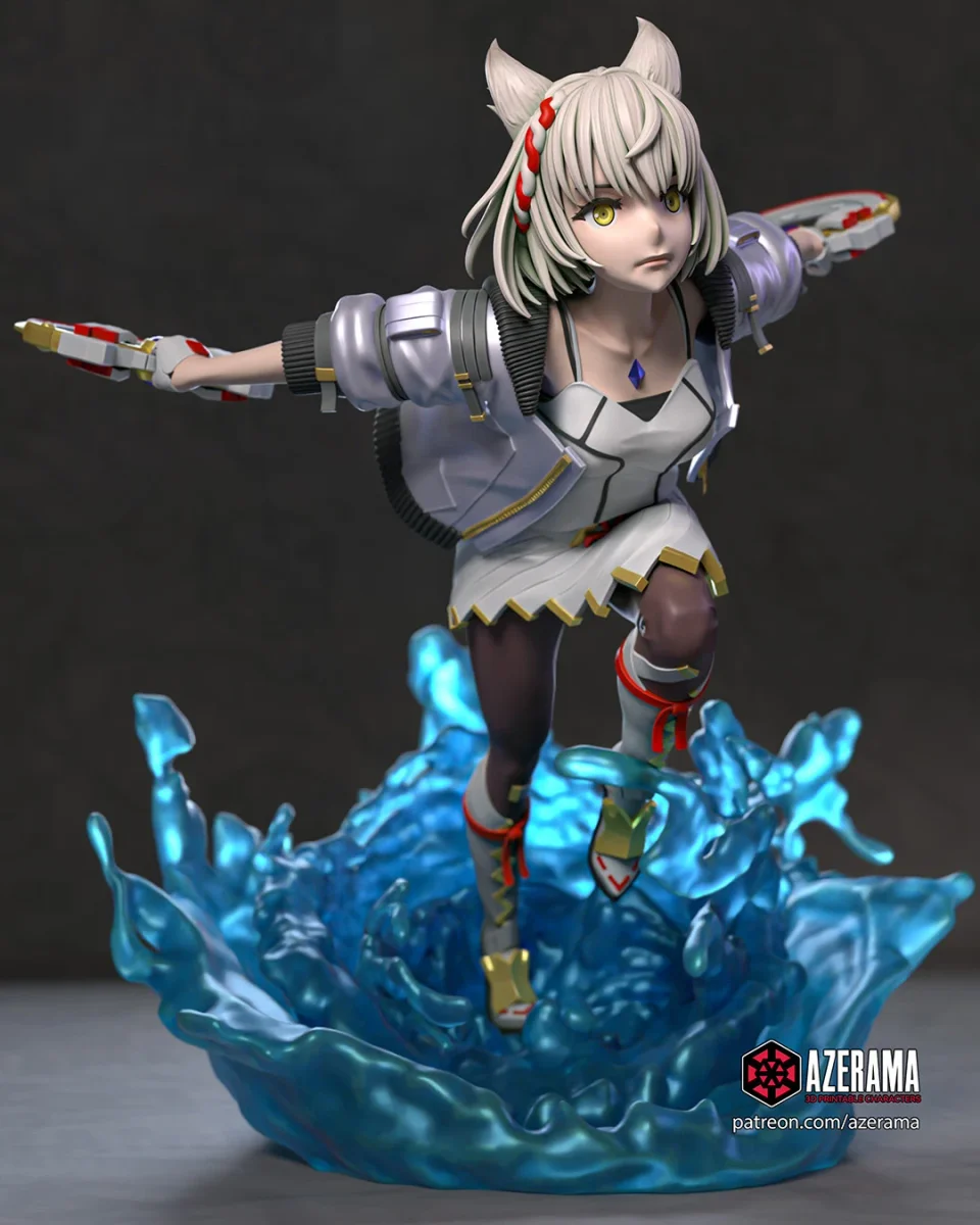 Mio | Fan Art | 3D Printed Resin Model Garage Kit | *Un-Painted* | Azerama 2