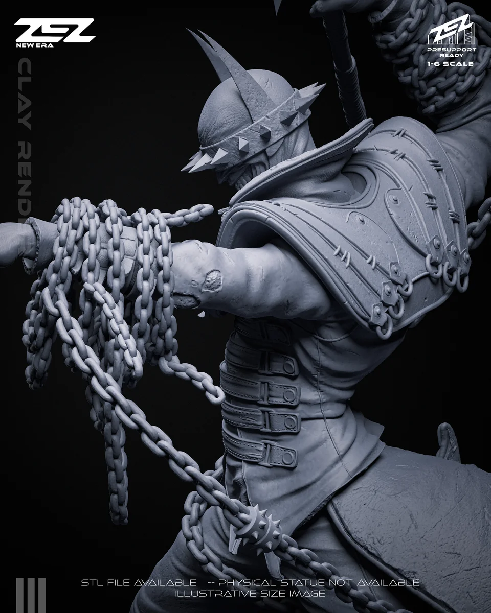Batman Who Laughs | Fan Art | 3D Printed Resin Model Garage Kit | *Un-Painted* | ZEZ Studio 10