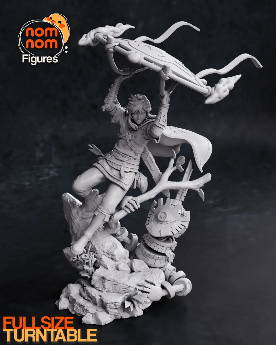 Link | Fan Art | 3D Printed Resin Model Garage Kit | *Un-Painted* | Nomnom 6