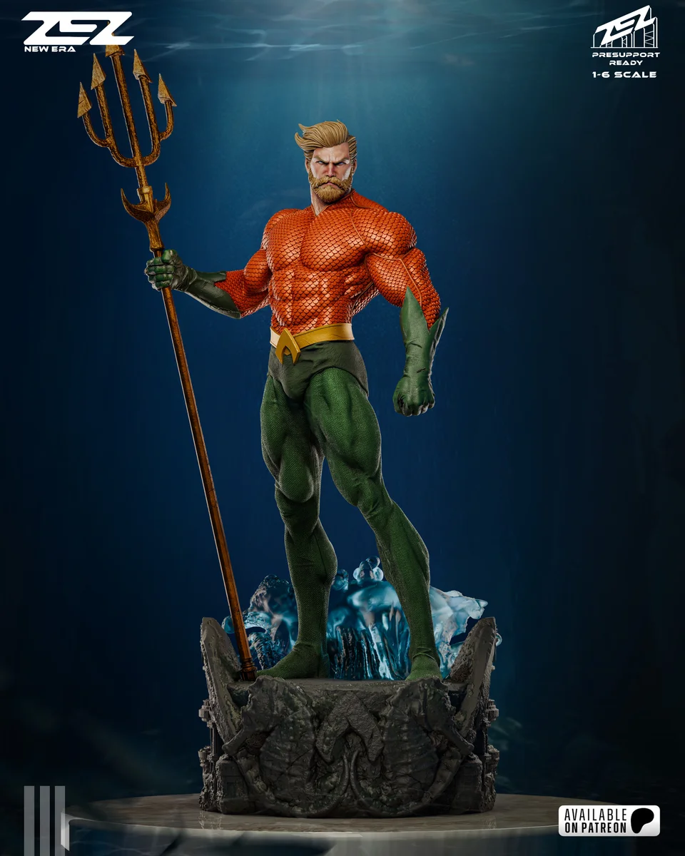 Aquaman Museum | Fan Art | 3D Printed Resin Model Garage Kit | *Un-Painted* | ZEZ Studio 6