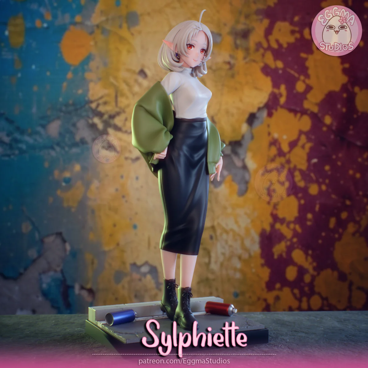 Sylphiette | Fan Art | 3D Printed Resin Model Garage Kit | *Un-Painted* | EggmaStudios 5