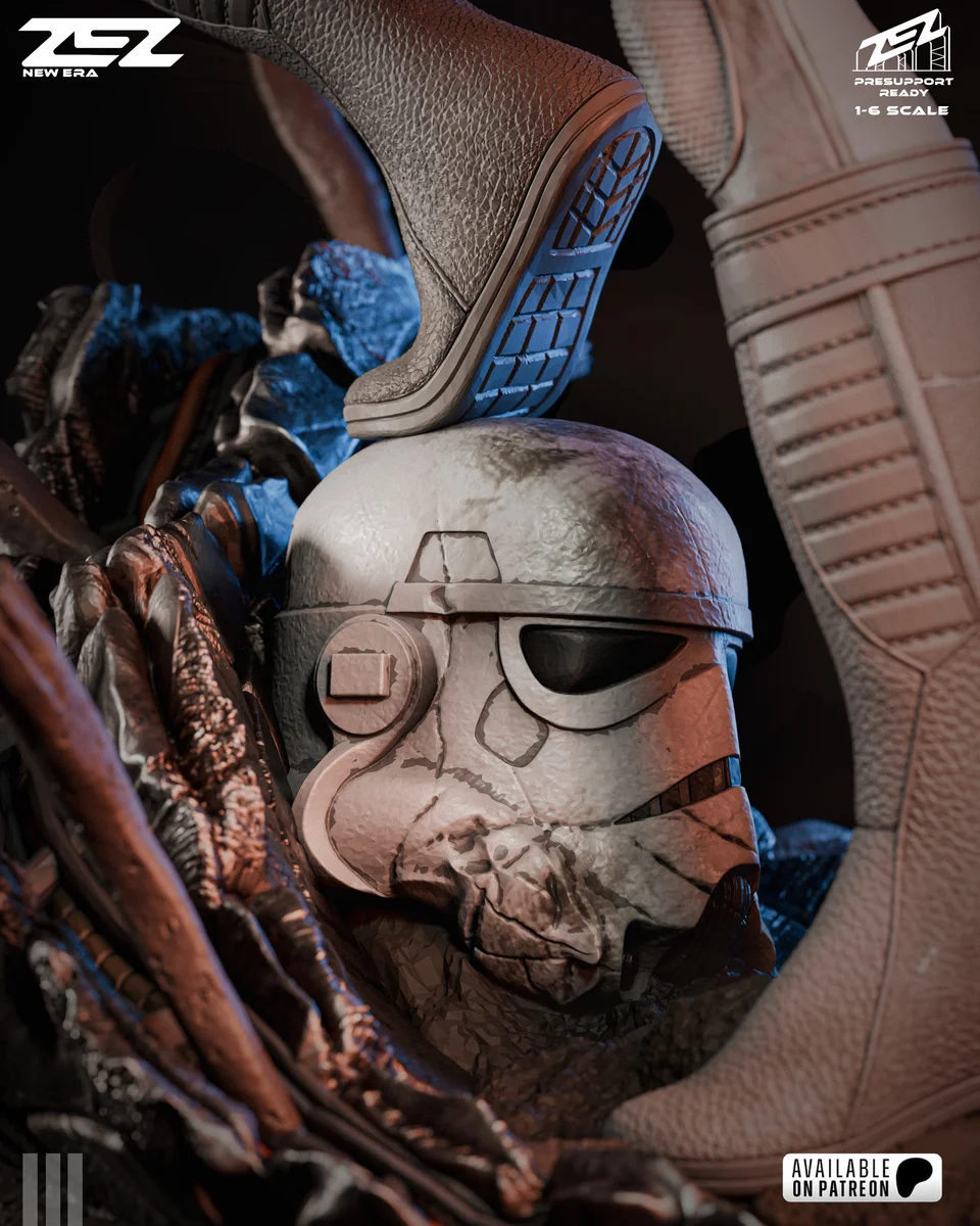 Princess Leia & R2-D2 | Fan Art | 3D Printed Resin Model Garage Kit | *Un-Painted* | ZEZ Studio 11